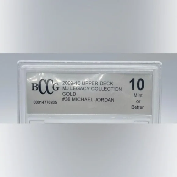 2009-10 Upper Deck Michael Jordan LEGACY COLLECTION GOLD SSP No. 38 BCCG 10 - Picture 3 of 4